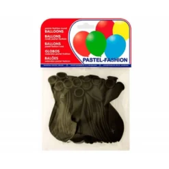 Globos Pastel Negro Bolsa de 20 unidades