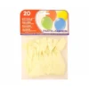 Globos redondos hinchables color blanco