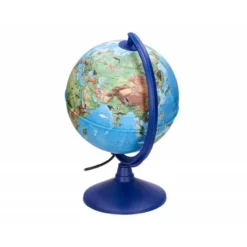 GLOBO TERRAQUEO LIDERPAPEL CON LUZ FISICO Y POLITICO CON ANIMALES DIAMETRO 20 CM