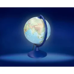 GLOBO TERRAQUEO LIDERPAPEL CON LUZ FISICO Y POLITICO DIAMETRO 26 CM
