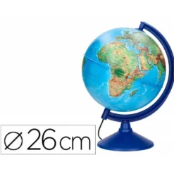 GLOBO TERRAQUEO LIDERPAPEL CON LUZ FISICO Y POLITICO DIAMETRO 26 CM