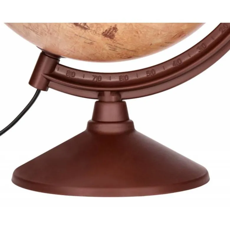 GLOBO TERRAQUEO LIDERPAPEL CON LUZ FISICO Y POLITICO ESTILO ANTIGUO DIAMETRO 26 CM