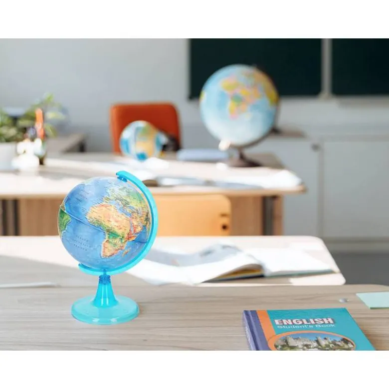 GLOBO TERRAQUEO LIDERPAPEL MAPA FISICO DIAMETRO 15 CM