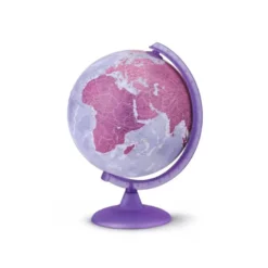 GLOBO TERRAQUEO NOVA RICO CON LUZ BASE Y MERIDIANO COLOR MORADO DIAMETRO 25 CM
