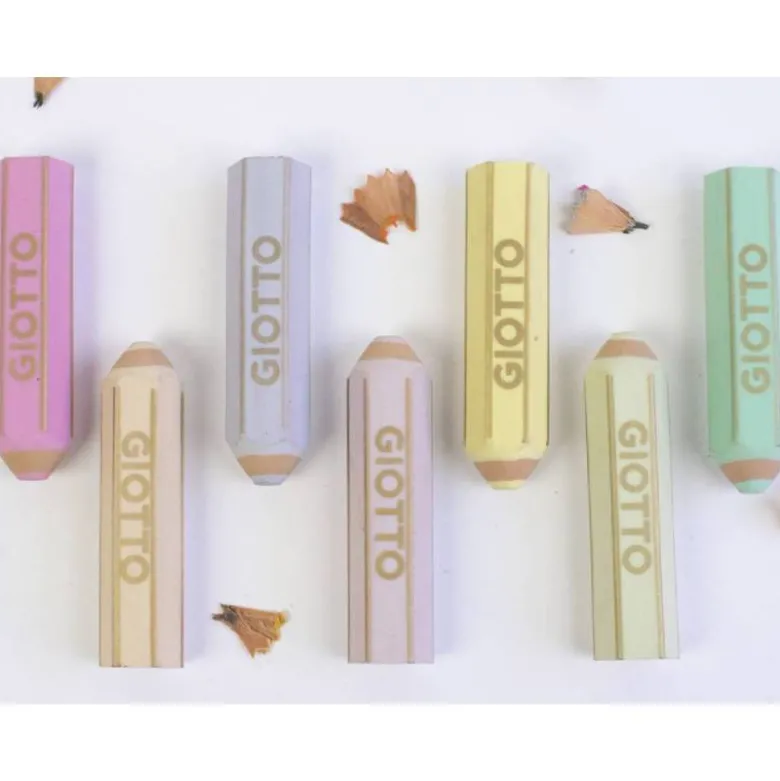 GOMA DE BORRAR GIOTTO HAPPY GOMMA PASTEL FORMA DE LAPIZ COLORES SURTIDOS "NO SE PUEDEN ELEGIR"