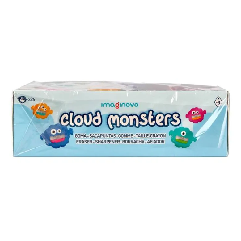 GOMA DE BORRAR IMAGINOVO ERASE IT MONSTRUO CON SACAPUNTAS COLORES SURTIDOS