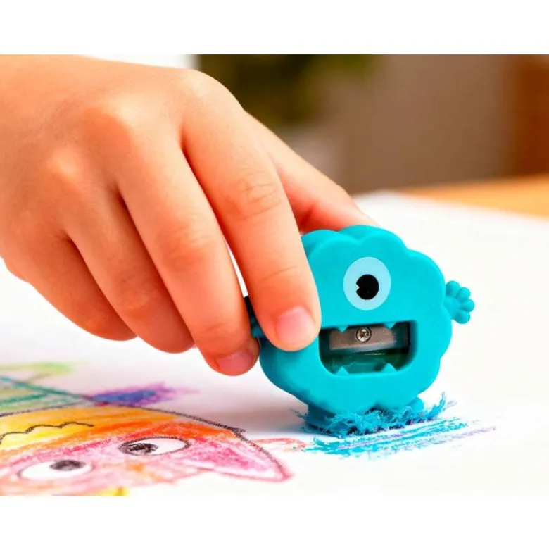 GOMA DE BORRAR IMAGINOVO ERASE IT MONSTRUO CON SACAPUNTAS COLORES SURTIDOS