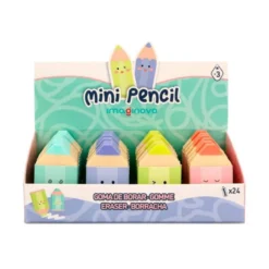 GOMA DE BORRAR IMAGINOVO ERASE IT LAPICES COLORES SURTIDOS