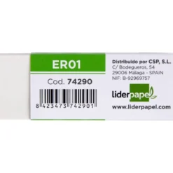 Goma de borrar liderpapel color blanco