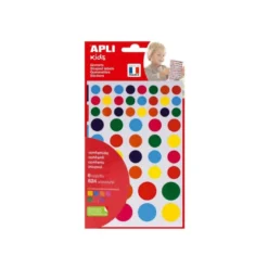 Gomets APLI autoadhesivo círculo multicolor