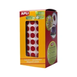 Gomets Apli circulares color rojo 10,5mm