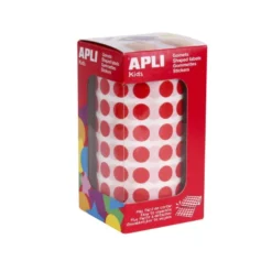 Gomets Apli circulares color rojo 10,5mm