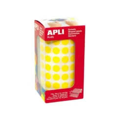 Gomets Apli circulares color amarillo 10,5mm