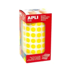 Gomets Apli circulares color amarillo 10,5mm
