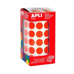 Gomets Apli circulares color rojo 15mm