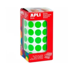Gomets Apli circulares color verde 15mm