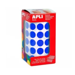 Gomets Apli circulares color azul 15mm