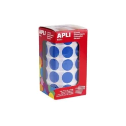 Gomets Apli circulares color azul 20mm