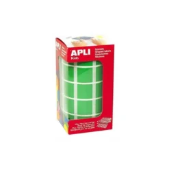 Gomets Apli cuadrados color verde 20x20mm