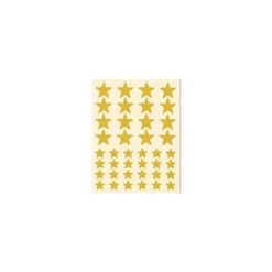 Gomets Apli estrella oro. Bolsa con 3 hojas y 120 gomets.