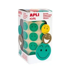 Gomets Apli smile color verde 20mm