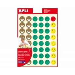 Gomets Apli Smile de colores 23 mm