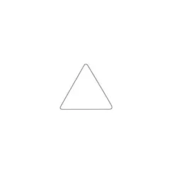 Gomets Apli triangulares color Amarillo 21x21x21mm