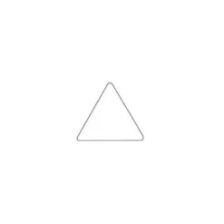 Gomets Apli triangulares color Verde 21x21x21mm