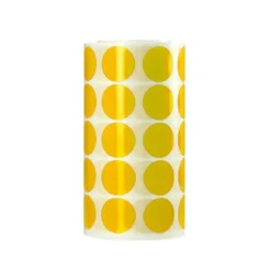 GOMETS LIDERPAPEL AUTOADHESIVO S CIRCULOS 20 MM AMARILLO ROLLO DE 2000 UNIDADES EN CAJA DE CARTON