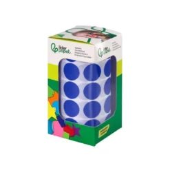 GOMETS LIDERPAPEL AUTOADHESIVO S CIRCULOS 20 MM AZUL ROLLO DE 2000 UNIDADES EN CAJA DE CARTON