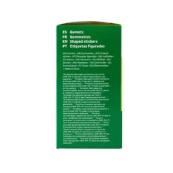 GOMETS LIDERPAPEL AUTOADHESIVO S REDONDO ABECEDARIO 20 MM COLORES SURTIDOS ROLLO DE 1000 UNIDADES EN CAJA DE CARTON