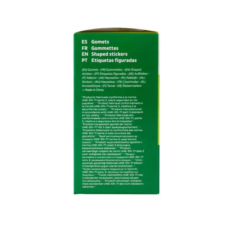 GOMETS LIDERPAPEL AUTOADHESIVO S REDONDO ABECEDARIO 20 MM COLORES SURTIDOS ROLLO DE 1000 UNIDADES EN CAJA DE CARTON