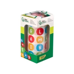 GOMETS LIDERPAPEL AUTOADHESIVO S REDONDO ABECEDARIO 20 MM COLORES SURTIDOS ROLLO DE 1000 UNIDADES EN CAJA DE CARTON