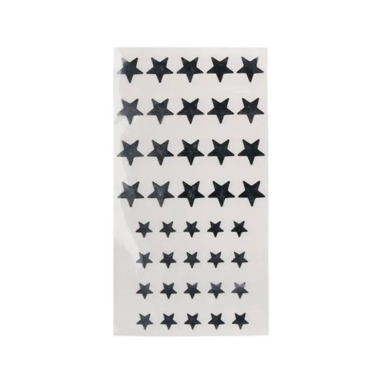 GOMETS LIDERPAPEL AUTOADHESIVO S ESTRELLAS PLATEADAS SURTIDAS BOLSA DE 5 HOJAS CON 200 UNIDADES