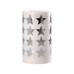 GOMETS LIDERPAPEL AUTOADHESIVO S ESTRELLAS PLATEADAS 20 MM 1500 UNIDADES EN CAJA DE CARTON