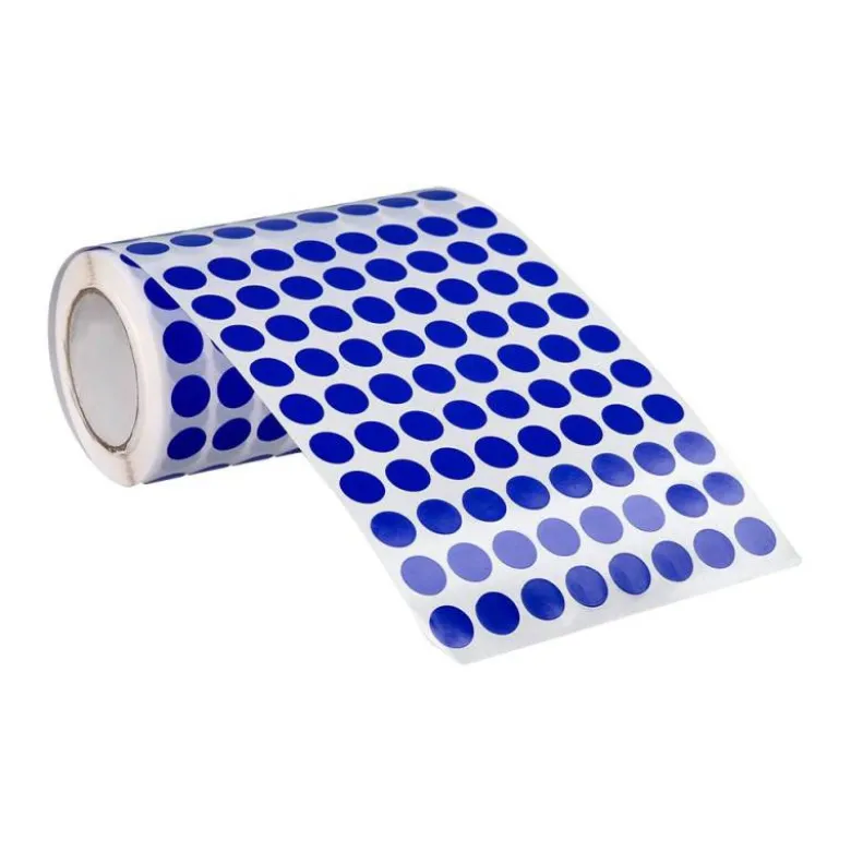 GOMETS LIDERPAPEL AUTOADHESIVO S CIRCULOS 10,5 MM AZUL ROLLO DE 6000 UNIDADES EN CAJA DE CARTON