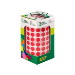 GOMETS LIDERPAPEL AUTOADHESIVO S CIRCULOS 10,5 MM ROJO ROLLO DE 6000 UNIDADES EN CAJA DE CARTON