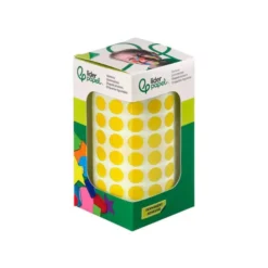 GOMETS LIDERPAPEL AUTOADHESIVO S CIRCULOS 10,5 MM AMARILLO ROLLO DE 6000 UNIDADES EN CAJA DE CARTON