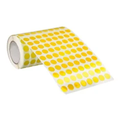 GOMETS LIDERPAPEL AUTOADHESIVO S CIRCULOS 10,5 MM AMARILLO ROLLO DE 6000 UNIDADES EN CAJA DE CARTON