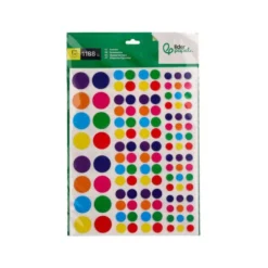 GOMETS LIDERPAPEL AUTOADHESIVO FIGURAS DE COLORES Y TAMAÑOS SURTIDOS BOLSA DE 10 HOJAS 1188 UNIDADES