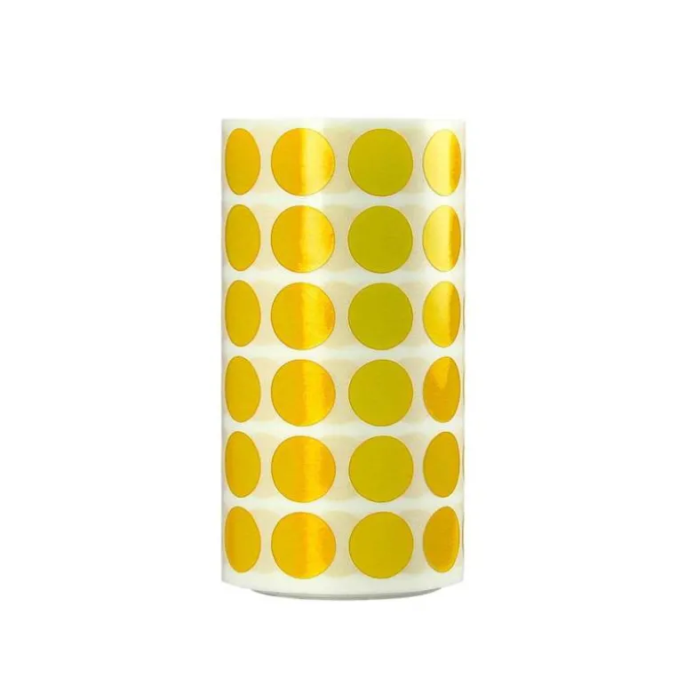 GOMETS LIDERPAPEL AUTOADHESIVO S CIRCULOS 15 MM AMARILLO ROLLO DE 2500 UNIDADES EN CAJA DE CARTON