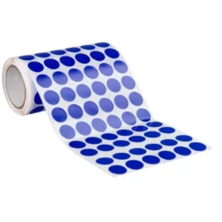 GOMETS LIDERPAPEL AUTOADHESIVO S CIRCULOS 15 MM AZUL ROLLO DE 2500 UNIDADES EN CAJA DE CARTON
