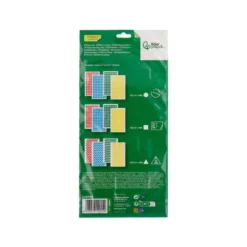 GOMETS LIDERPAPEL FIGURAS SURTIDAS BOLSA DE 12 HOJAS FIGURAS GEOMETRICAS PEQUEÑAS COLORES SURTIDOS