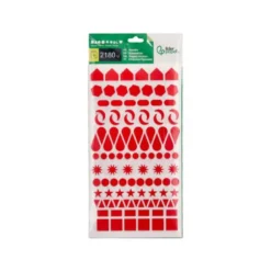 GOMETS LIDERPAPEL FIGURAS SURTIDAS BOLSA DE 20 HOJAS CIRCULOS TRIANGULOS ESTRELLAS CUADRADOS COLORES SURTIDOS