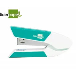 GRAPADORA LIDERPAPEL CON REGALO DE EXTRAEGRAPAS Y CAJA DE 1000 GRAPAS 22/6 24/6 CAPACIDAD 20H COLOR TURQUESA