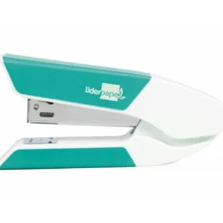 GRAPADORA LIDERPAPEL CON REGALO DE EXTRAEGRAPAS Y CAJA DE 1000 GRAPAS 22/6 24/6 CAPACIDAD 20H COLOR TURQUESA