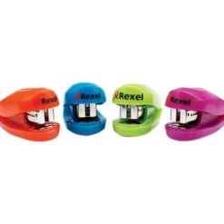 Grapadora marca Rexel bolsillo colores surtidos
