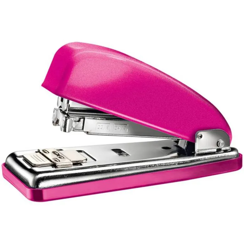 Grapadora Petrus 226 Classic wow Fucsia metalizado Capacidad de 30 hojas