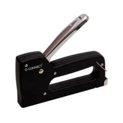 GRAPADORA Q-CONNECT CLAVADORA MANUAL LIGERA CON CUERPO DE PLASTICO RESISTENTE COLOR NEGRO USA GRAPAS 23/6-8