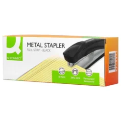 GRAPADORA Q-CONNECT KF14211 METALICA NEGRA CAPACIDAD 20 HOJAS